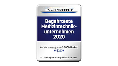F.A.Z. - Begehrteste Medizintechnikunternehmen 2020